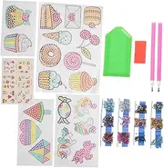 Vaguelly Boys and Girls Drill Sticker Kit Rhinestone Star Stickers Diamond Watch for Boys and Girls