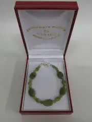 GENUINE Connemara Marble Beaded Wire Bracelet Guaranteed Irish