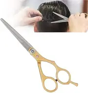 Professional Stainless Steel Hair Cutting Scissors Salons Golden Handle Hairdressing Pack of 1
