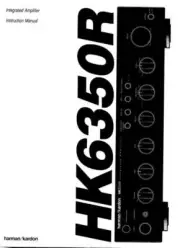Harman Kardon HK6350R Receiver Owners Manual