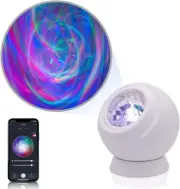 BlissLights Velarus - LED Spiral Aurora Projector, WiFi App, Night Light