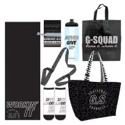 G-Squad Showbag 21 Yoga/Sport/Work Out/Fitness w/Drink Bottle/Bag/Mat/Socks/Tote