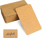 100PCS Small Blank Index Cards Small Blank Paper Message Note Business Cards Double-Sided Note Cards Study Flash Cards, Word Message Gift DIY Cards Kraft Paper Tags