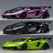 AUTOart 1:18 Lamborghini aventador LIBERTY WALK LBWK Diecast Model Car Gifts