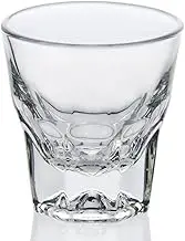 Necessia Heat-Treated Tempered Rim Cortado/Espresso/Gibraltar Glasses, set of 2, 4.5 oz, Including 2 Paper Coasters