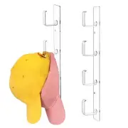 Acrylic Hat Organizer 2 Packs, Hat Rack for 16 Hat Holder, Bathroom Towel Wal...