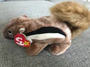 Rare Retired Beanie Babies CHIPPER the chipmunk. Excellent collector condition
