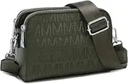 MKP COLLECTION Crossbody Bags for Women Small Shoulder Purses with Adjustable Wide Strap, Triple Zip Design