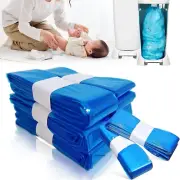 8-Pack Nappy Bin Refill Bags Compatible,Diaper Trash Can Sacks - Strong Film,...