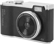 Denash 4K Digital Camera, Vintage CCD Camera Vlogging Camera for Photography, Portable Compact Dot and Digital Camera for Teenagers Adults Beginners (64GB)