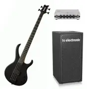 Kramer D1 Bass Satin Black w/ Warwick Amp and TC Cab Bundle