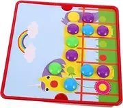 NAMOARLY Mushroom Nail Puzzle Toys for Baby Educational Montessori Toy Toddlers Matching Puzzle Bright Color