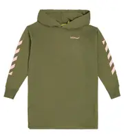 [Off-White Kids] Off-White Kids Logo cotton sweater dress Y 4 green
