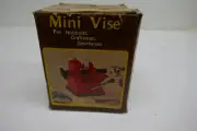 Mini Bench Vise With Suction Base, Red, Freestanding Unused in Box