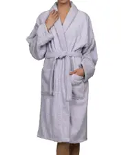 Superior Long Staple Combed Terry Unisex Adult Long Staple Combed Cotton Bathrobe