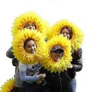 Funny Sunflower Headwear for Party and Festival Games - Performance Props Hat 58cm