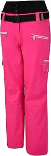 [REGATTA] Dare 2b Liberty Pant Waterproof & Breathable High Loft Insulated High Waist Ski & Snowboard Trouser with Integrated Snow Gaiters Salopettes - Cyber Pink, 6