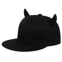 在飛比找蝦皮購物優惠-新款親子帽棒球帽子卡通棒球帽平沿嘻哈帽光板牛角帽子