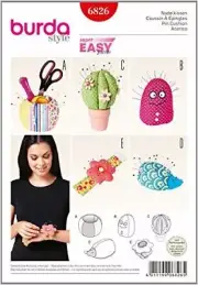 Burda Sewing Pattern 6826 Pin Cushions Cactus Bowl