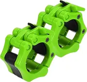 Ciieeo 1 Pair Barbell Clip Barbell Quick Release Clip Barbell Lock Collars Dumbbell Clips Barbell Clasp Grips for Weight Lifting Barbell Safety Clips Home Gym Accessories Light Green Iron