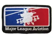 AH-64 Apache Helicopter Gunship Pilot Military Major League Army Aviation Patch