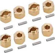INJORA Brass Wheel Hex Hub 5mm(+1mm) and 6mm(+2mm) Extenders Adaptor Set for 1/18 RC Crawler Car TRX4M Upgrade Parts (TRX4M-02)
