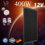12V 400W Solar Panel Kit Mono Fixed Home Caravan Camping Power Battery Charging