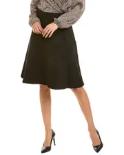 Anne Klein Scuba Skirt 6 Black