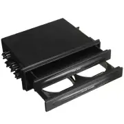 Car Double 2 Din Dash Radio Installation Pocket Cup Holder 2-layers Storage Box (for: Subaru)