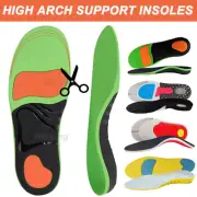 Orthotic Insoles High Arch Support Plantar Foot Fasciitis Pad Insert Flat Foot