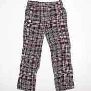 NWT NO BOUNDARIES 100% Rayon MULTI-COLOR PLAID HIGH RISE PANT Sz XL NEW