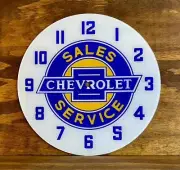 14-3/8" Chevrolet Round Replacement Clock Face for Pam Style Clock FREE SHIP