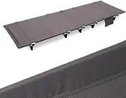 KKTAPOS Folding Camping Cot - Easy-to-Assemble Folding Cot Bed Lightweight Cot Cot for Outdoor Hiking Travel Beach Mountaineering Camping Garden (Grey)