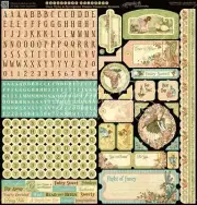 Graphic 45 Once Upon a Springtime Sticker Sheet Fairies, Enchanted, Angel