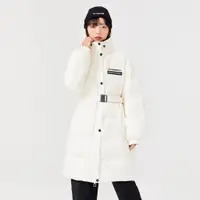 在飛比找蝦皮商城優惠-Semir 羽絨服女中長立領收腰外套2023冬季新款白色休閒