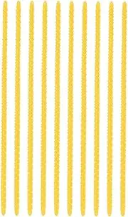 TENOL 10x Perm Bar, Hair Curling Rods Salon Tools, Flexible Hair Curler, Roller for Dry Wet Hair Thin Thick Long Short Hair, small yellow