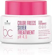 Schwarzkopf Professional Bonacure Bonacure Colour Freeze Silver Treatment Creamy Hair Mask Hair Treatment Coloured Hair Removes Yellow Tones Neutralises Yellow Tones Less Hair Breakage Vegan pH 4.5