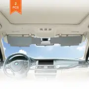 Car Visor Window Sun shade Extender Anti-Glare anti-UV Sun Blocker - Gray 2PCS