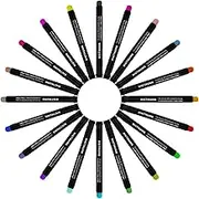 Fabric Paint Markers - 20 Colors Indelible Textile Paint Marker Set,Fine Tip Writing Tool, School Supplies, Art Tool for Drawing