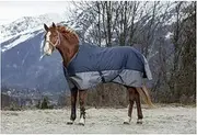 EKKIA 400909766 400909766 E-TH 600D 0G STD Navy/Grey 6'6 Equestrian Equipment, Gray
