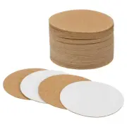 50-Pack Self-Adhesive Cork Sheets, 4 x 4 Inch Round Cork Board [1mm Thick]