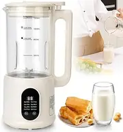 Nut Milk Maker Machine,400W Soy Milk Maker, 600ML Automatic Oat Milk Maker with 12H Timer, Auto-Clean and Keep Warm for Almonds Oats Soybeans