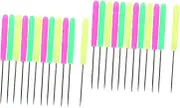 Zerodeko 2sets Sugar Stirring Needles for Cookie Decorating Multi Functional Scribe Tool with Skid Design for Baking Cake Making and Housewarming 12pcs*2