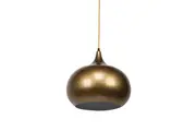Mini Kirby Inverted Bowl Metal Pendant Light Lamp - Pearl Gold.