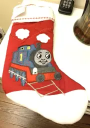 Disney Pottery Barn Holiday Christmas stocking THOMAS TRAIN gift party pre k