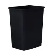 Superio Mini Trash Can 1.25 Gallon, Plastic Bathroom Trash Can (1, Black)