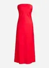 NWT J.Crew $148 Collection Gwyneth slipdress in luster charmeuse, Red, Sz 4, 8