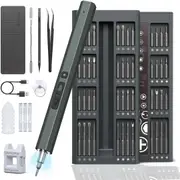 FOHOA 82 in 1 MiniElectric Cordless Screwdriver Precision Repair Kit with 64 Magnetic Bits