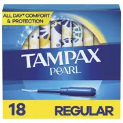 Tampax Pearl Active Tampons Regular Unscented 18 Ct (DAMAGE BOX)