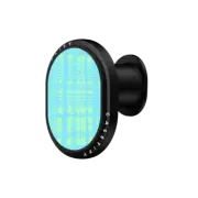PowerThru Wireless Car Charger Wireless Car Charger MagSafe Compatible Blue Gingham